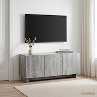 vidaXL TV-bänk 90 x 34.5 x 40 cm Grå Sonoma Konstruerat trä