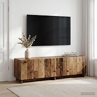 vidaXL TV-bänk 140 x 34.5 x 40 cm Gammalt trä Konstruerat trä