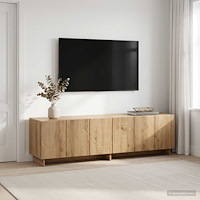 vidaXL TV-bänk 140 x 34.5 x 40 cm Artisan-ek Konstruerat trä