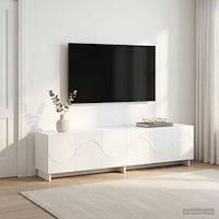 vidaXL TV-bänk 180 x 34,5 x 40 cm Vit Konstruerat trä