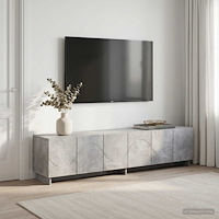 vidaXL TV-bänk 180 x 34,5 x 40 cm Betonggrå Konstruerat trä