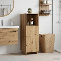 vidaXL Badrumsskåp Artisan-ek 36,5 x 38 x 95 cm Konstruerat trä