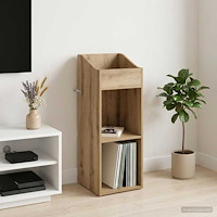 vidaXL Skivskåp Artisan-ek 36 x 36 x 95,5 cm Konstruerat trä