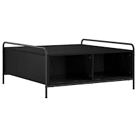 vidaXL Kaffeebord Svart ek 90 x 90 x 41 cm Konstruerat trä