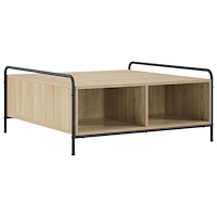 vidaXL Kaffeebord Sonoma-ek 90 x 90 x 41 cm Konstruerat trä