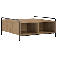 vidaXL Kaffeebord Artisan-ek 90 x 90 x 41 cm Konstruerat trä