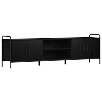 vidaXL TV-skåp 167,5 x 33 x 50 cm Svart ek Konstruerat trä