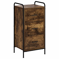 vidaXL Sideboard Rökt ek 97 x 33 x 81 cm Konstruerat trä