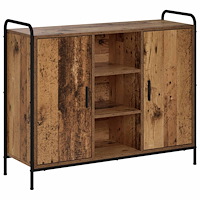 vidaXL Sideboard Gammalt trä 97 x 33 x 81 cm Konstruerat trä