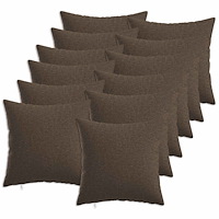 vidaXL Kuddöverdrag 12 st HEERLEN Taupe 45 x 45 cm Tyg