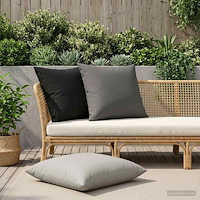 vidaXL Kuddöverdrag 2 st HEERLEN Svart 80 x 80 cm Polyester