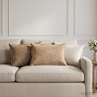 vidaXL Kuddöverdrag 6 st HOUTEN Gräddvit 30 x 50 cm Chenilletyg