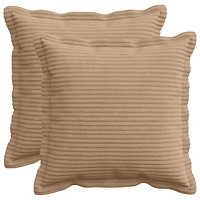 vidaXL Kuddöverdrag 2 st HOUTEN Brun 35 x 35 cm manchester