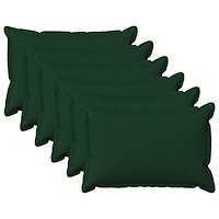 vidaXL Kuddöverdrag 6 st HOUTEN Mörkgrön 40 x 60 cm Faux Linne