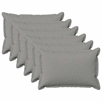 vidaXL Kuddöverdrag 6 st HOUTEN Moln Grå 40 x 60 cm Faux Linne