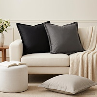vidaXL Kuddöverdrag 12 st HOUTEN Antracit 45 x 45 cm Polyester