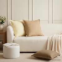 vidaXL Kuddöverdrag 12 st HOUTEN Gräddvit 45 x 45 cm Polyester