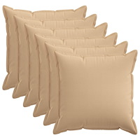 vidaXL Kuddöverdrag 6 st HOUTEN Gräddvit 60 x 60 cm Faux Linne