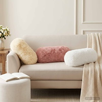 vidaXL Kudde med kudde HEERLEN 2 st Vit PV Fleece