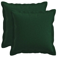 vidaXL Kudde med kudde HOUTEN 2 st Mörkgrön Faux Linne