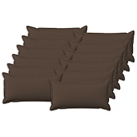 vidaXL Kudde med kudde HOUTEN 12 st Taupe Faux Linne