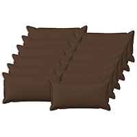 vidaXL Kudde med kudde HOUTEN 12 st Brun Faux Linne