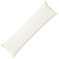 vidaXL Kudde med kudde HOUTEN Vit 40 x 145 cm Faux Linne
