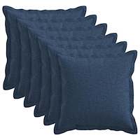 vidaXL Kudde med kudde HOUTEN 6 st Blå Faux Linne