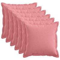vidaXL Kudde med kudde HOUTEN 6 st Rosa Faux Linne