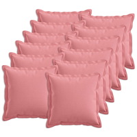 vidaXL Kudde med kudde HOUTEN 12 st Rosa Faux Linne