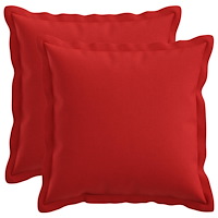 vidaXL Kudde med kudde HOUTEN 2 st Röd Faux Linne