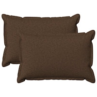 vidaXL Kudde med kudde HOUTEN 2 st Brun Faux Linne