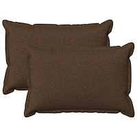 vidaXL Kudde med kudde HOUTEN 2 st Brun Faux Linne