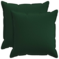 vidaXL Kudde med kudde HOUTEN 2 st Mörkgrön Faux Linne