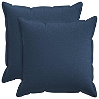vidaXL Kudde med kudde HOUTEN 2 st Blå Faux Linne