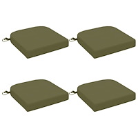 vidaXL 4-delade Sittkuddar SOEST 4 st 100% Polyester Olivgrön