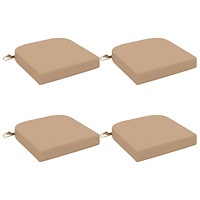 vidaXL 4-delade Sittkuddar SOEST 4 st 100% Polyester Sand