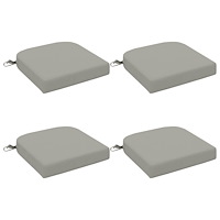 vidaXL 4-delade Sittkuddar SOEST 4 st 100% Polyester Grå