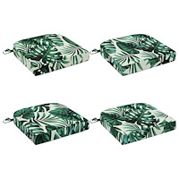 vidaXL 4-delade Sittkuddar SOEST 4 st 100% Polyester Bladmönster