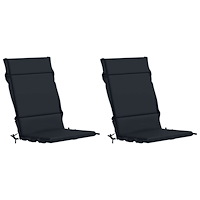 vidaXL 2-delade Höga Ryggstolsdynor GEMERT 2 st 100% Polyester