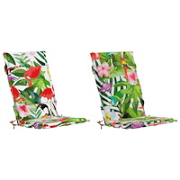 vidaXL 2-delade Höga Ryggstolsdynor GEMERT 2 st 100% Polyester