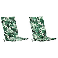 vidaXL 2-delade Höga Ryggstolsdynor GEMERT 2 st 100% Polyester