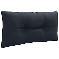 vidaXL Ryggkudde PUTTEN 100% Polyester Mörkblå 70 x 40 x 10 cm