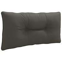 vidaXL Ryggkudde PUTTEN 100% Polyester Antracit 70 x 40 x 10 cm