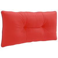 vidaXL Ryggkudde PUTTEN 100% Polyester Röd 70 x 40 x 10 cm
