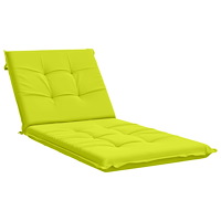 vidaXL Solstol Kudde GEMERT 100% Polyester Klart grön. 190 x 80 x 9 cm