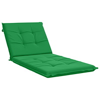 vidaXL Solstol Kudde GEMERT 100% Polyester Grön 190 x 80 x 9 cm