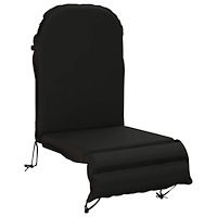 vidaXL Solsängkudde GEMERT 100% Polyester Svart 55 x 135 x 6 cm