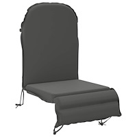 vidaXL Solsängkudde GEMERT 100% Polyester Antracit 55 x 135 x 6 cm