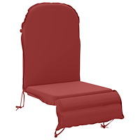 vidaXL Solsängkudde GEMERT 100% Polyester Vinröd 55 x 135 x 6 cm